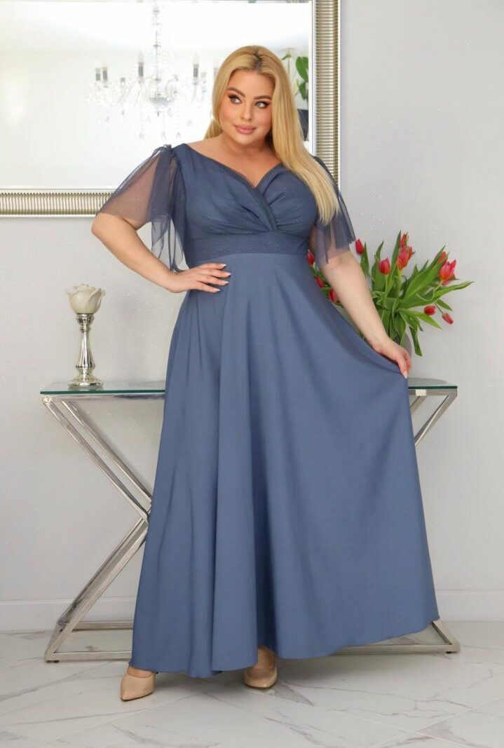 Moira – klasyczna sukienka maxi, która nigdy nie wychodzi z mody! GRAFITOWA