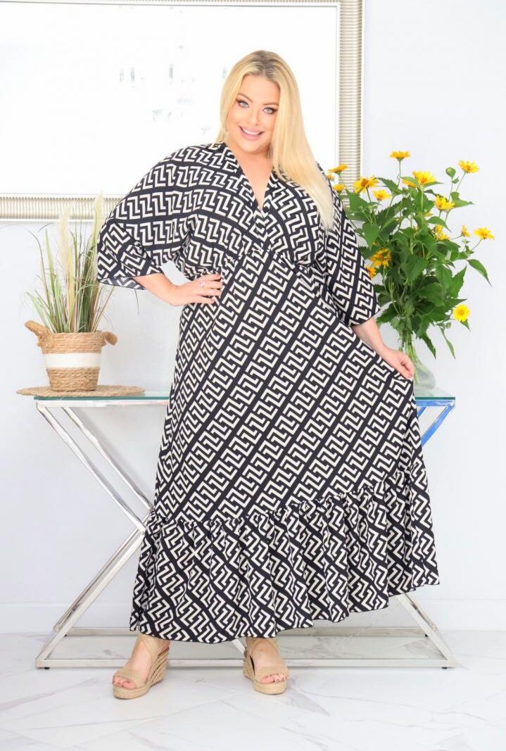 Sukienka kimono Rita wygodna i szykowna silk wzór nr 2