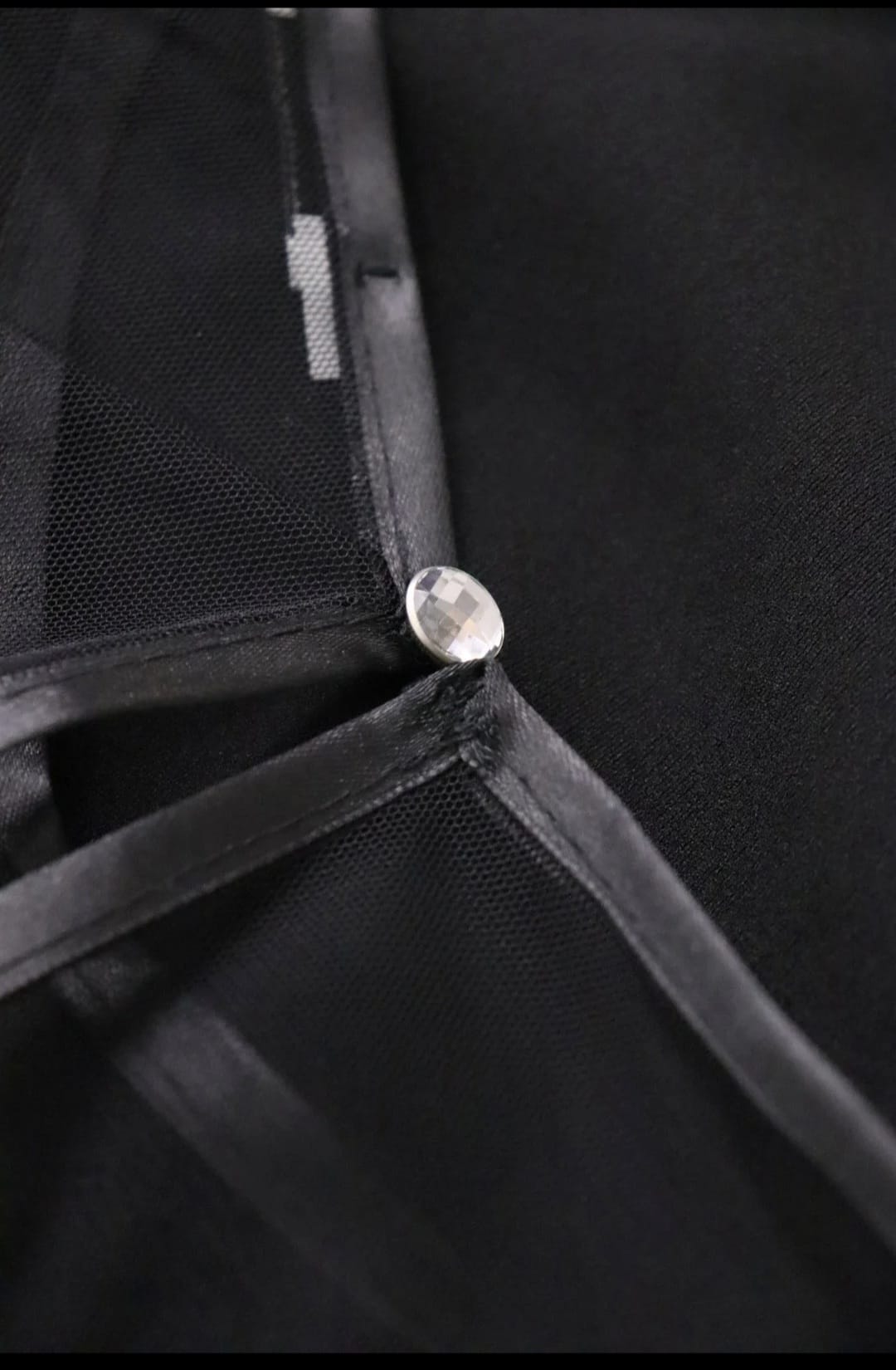 Sukienka Harper trapezowa tiul czarna - obrazek 6