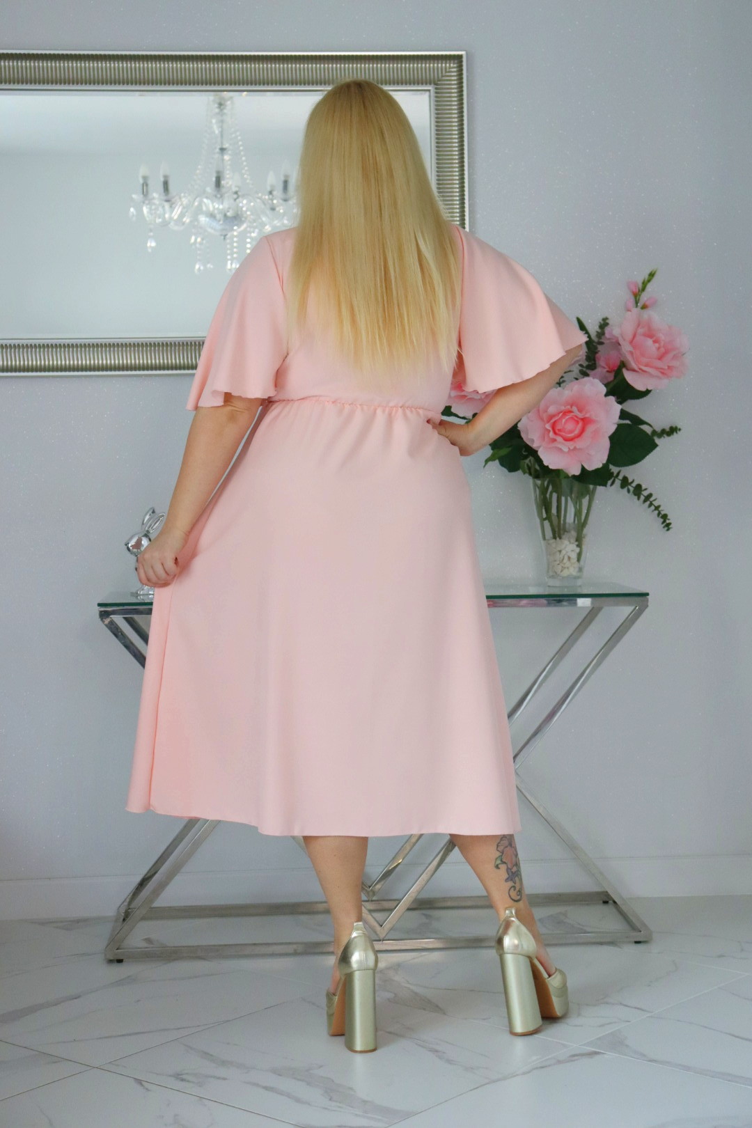 Wielkie wyjście, codzienny look? Z MONSORI zawsze trafisz. Pudrowy róż. - obrazek 5