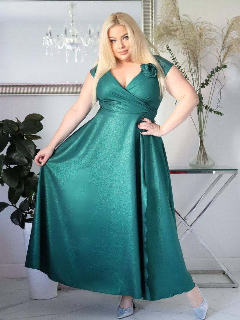 Hit Sezonu: Sukienka GERBERIA – 5 zalet, dzięki którym poczujesz się jak milion dolarów! SZMARAGDOWA ZIELEŃ!